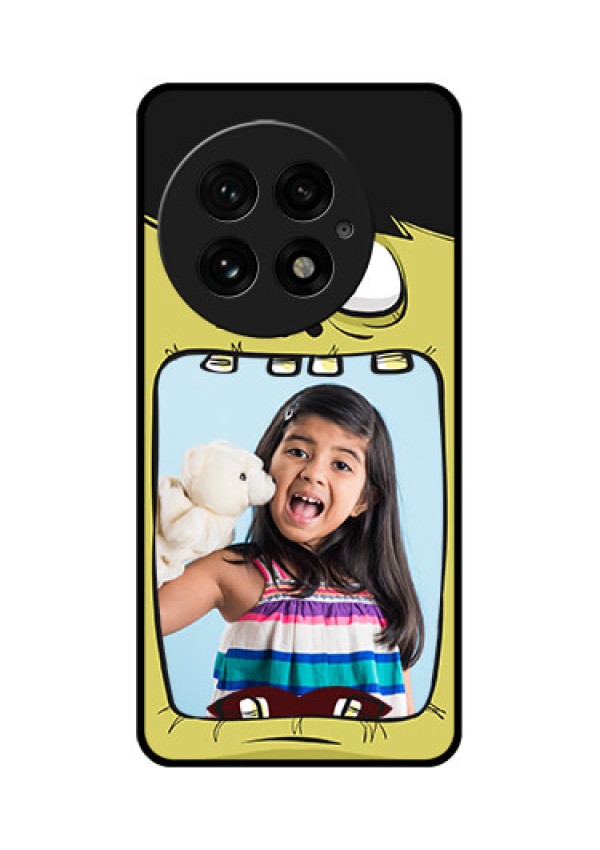 OnePlus 13 5G Custom Glass Phone CaseCartoon Monster Back Case Design