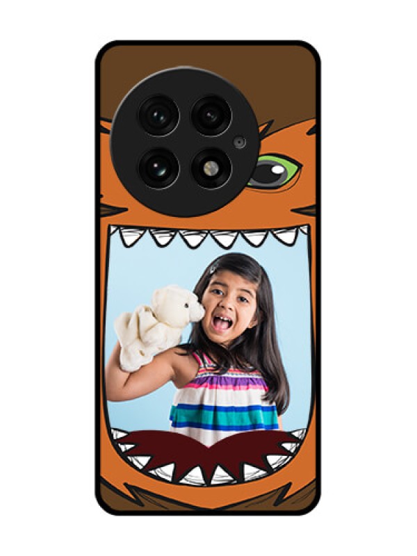 Custom OnePlus 13 5G Custom Glass Phone CaseOwl Monster Back Case Design