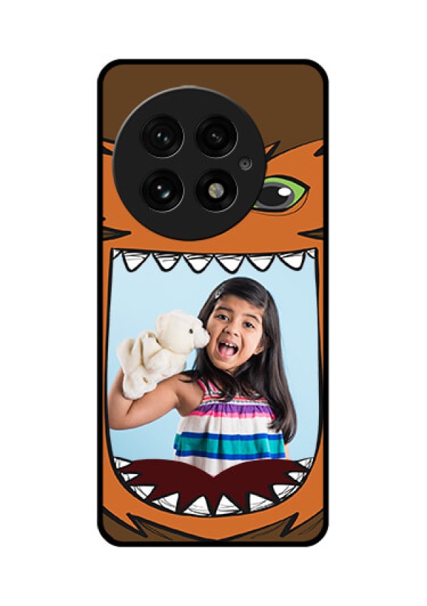 OnePlus 13 5G Custom Glass Phone CaseOwl Monster Back Case Design