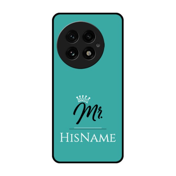 OnePlus 13 5G Custom Glass Phone CaseMr With Name Design