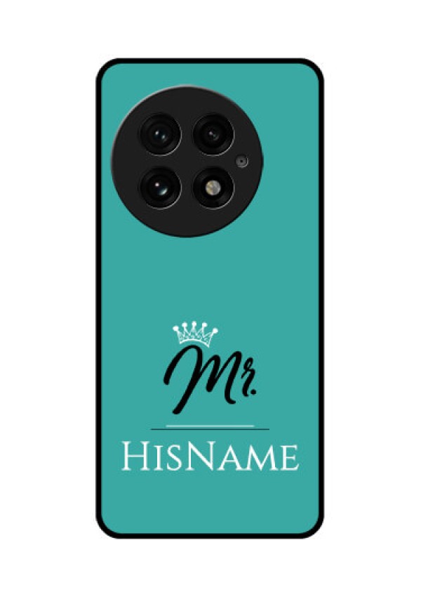OnePlus 13 5G Custom Glass Phone CaseMr With Name Design