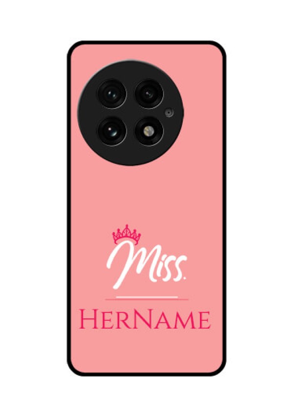 OnePlus 13 5G Custom Glass Phone CaseMrs With Name Design