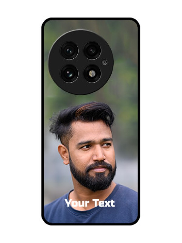 Custom OnePlus 13 5G Custom Glass Phone CasePhoto With Text Design