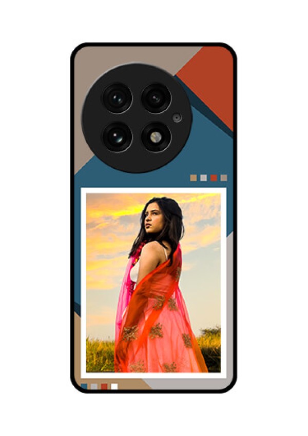 OnePlus 13 5G Custom Glass Phone CaseRetro Color Pallet Design