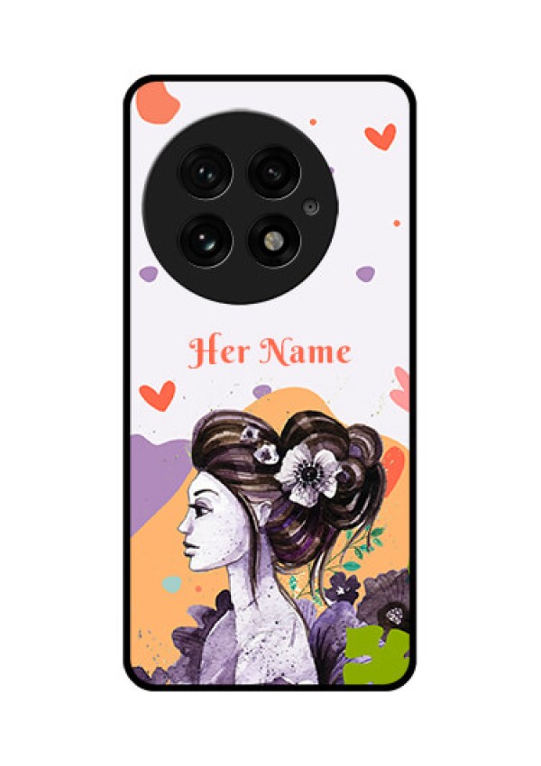 OnePlus 13 5G Custom Glass Phone CaseWoman And Nature Design