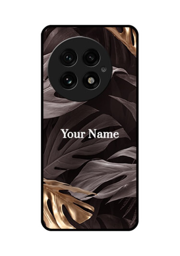 OnePlus 13 5G Custom Glass Phone CaseWild Leaves Digital Paint Design