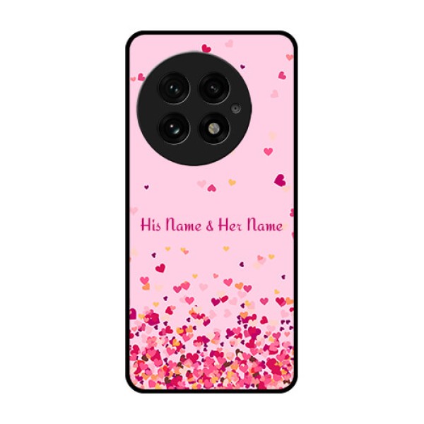 OnePlus 13 5G Custom Glass Phone CaseFloating Hearts Design OnePlus 13 5G Custom Glass Phone CaseFloating Hearts Design