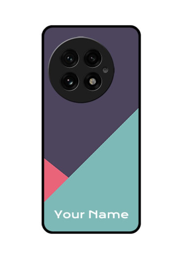 OnePlus 13 5G Custom Glass Phone CaseTri Color Abstract Design