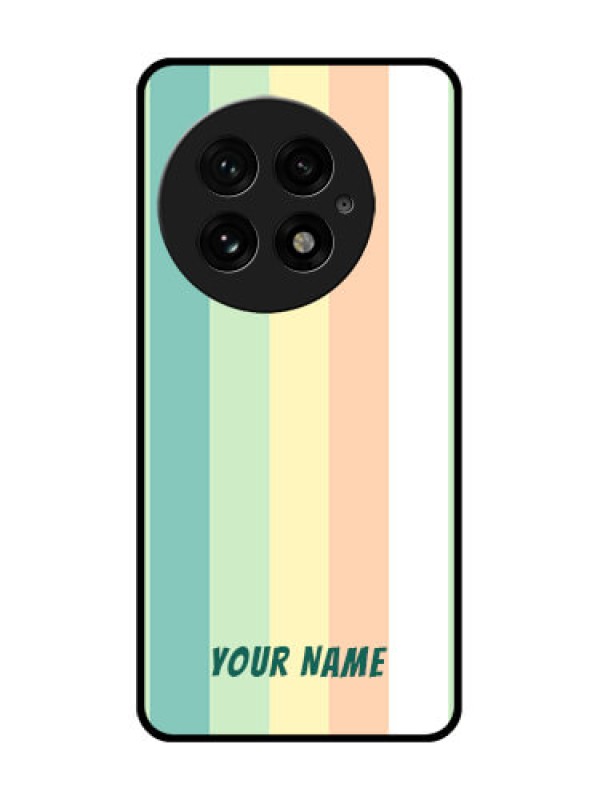 Custom OnePlus 13 5G Custom Glass Phone CaseMulti - Colour Stripes Design