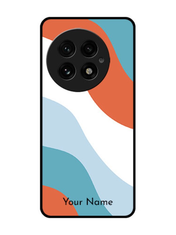 Custom OnePlus 13 5G Custom Glass Phone CaseColoured Waves Design