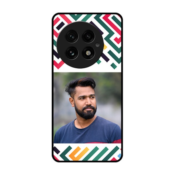 OnePlus 13 5G Custom Glass Phone CaseColorful Maze Pattern Design OnePlus 13 5G Custom Glass Phone CaseColorful Maze Pattern Design