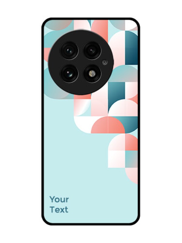 Custom OnePlus 13 5G Custom Glass Phone CaseStylish Semi - Circle Pattern Design