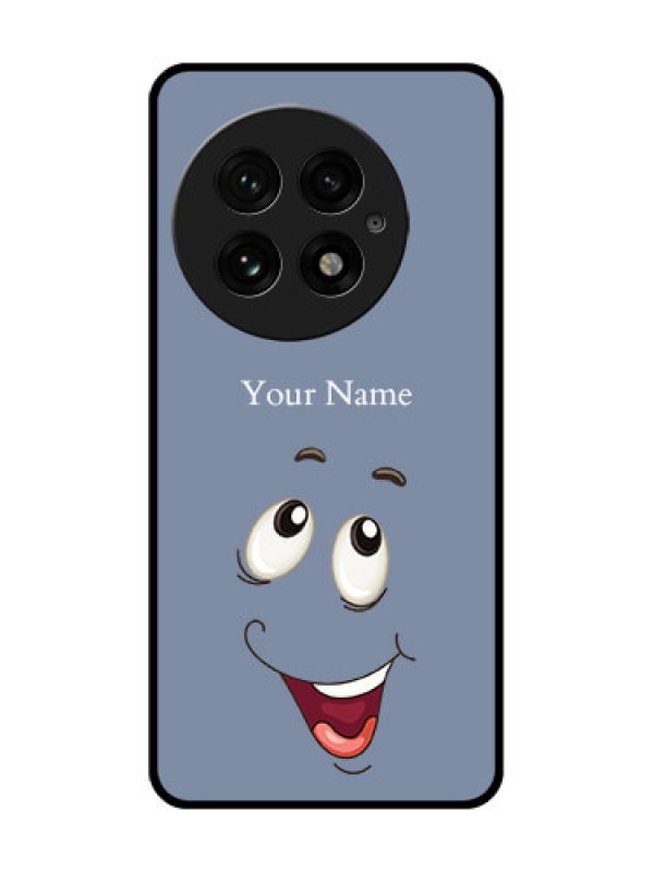 Custom OnePlus 13 5G Custom Glass Phone CaseLaughing Cartoon Face Design