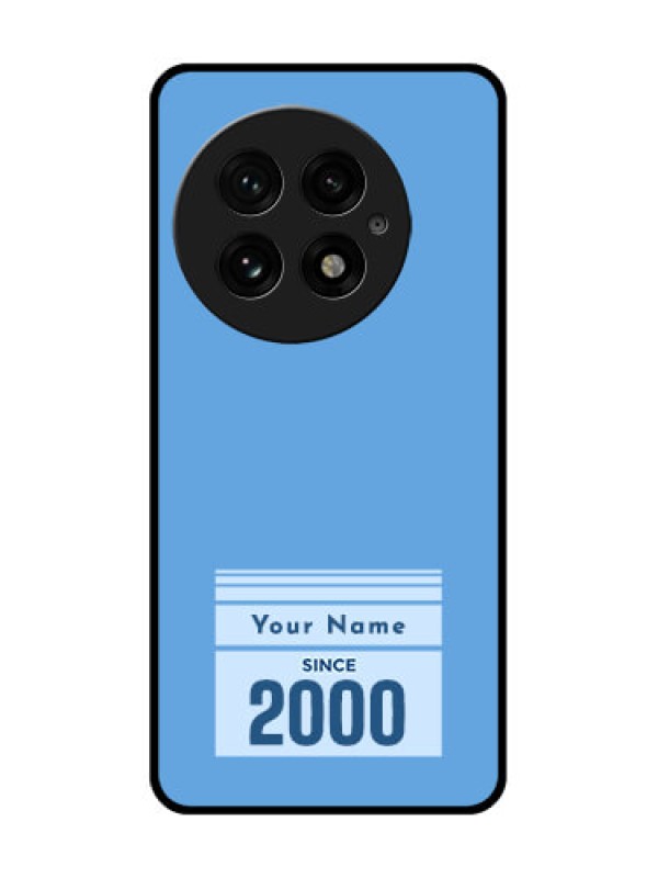 Custom OnePlus 13 5G Custom Glass Phone CaseCustom Year Of Birth Design