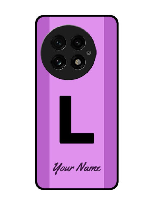 Custom OnePlus 13 5G Custom Glass Phone CaseTricolor Custom Text Design