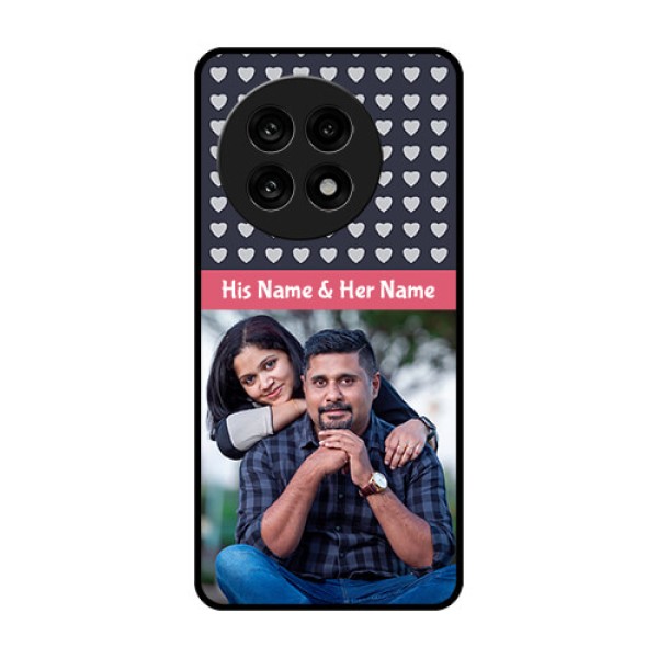 OnePlus 13R 5G Custom Glass Phone Case - Love Symbols Design