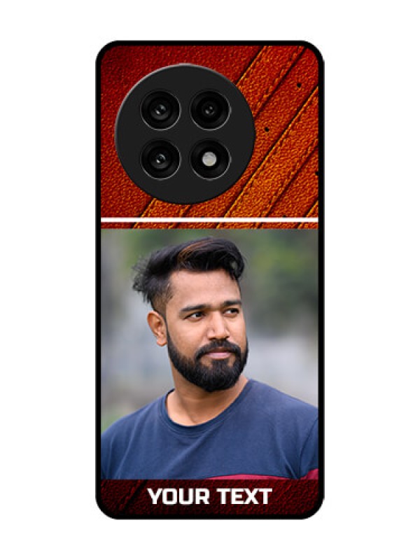 Custom OnePlus 13R 5G Custom Glass Phone Case - Leather Phone Case Design