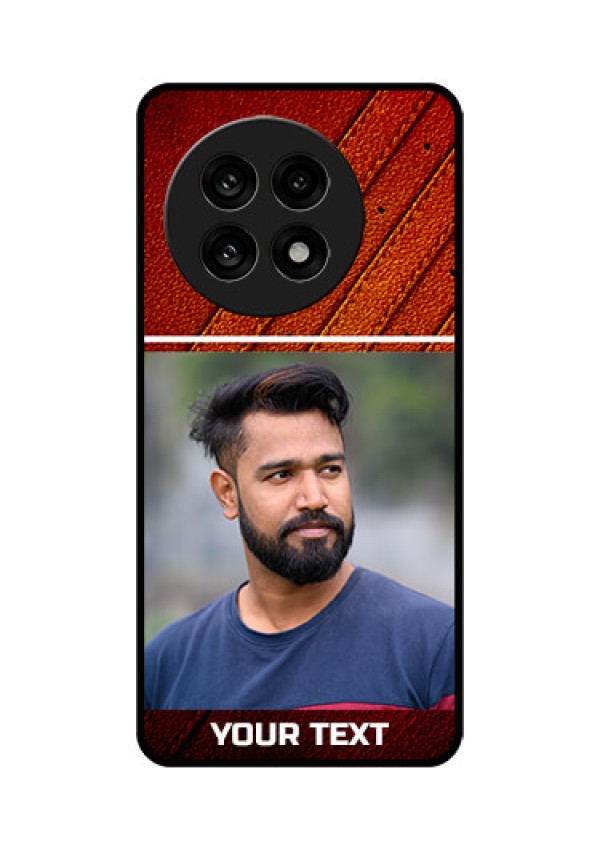 OnePlus 13R 5G Custom Glass Phone Case - Leather Phone Case Design