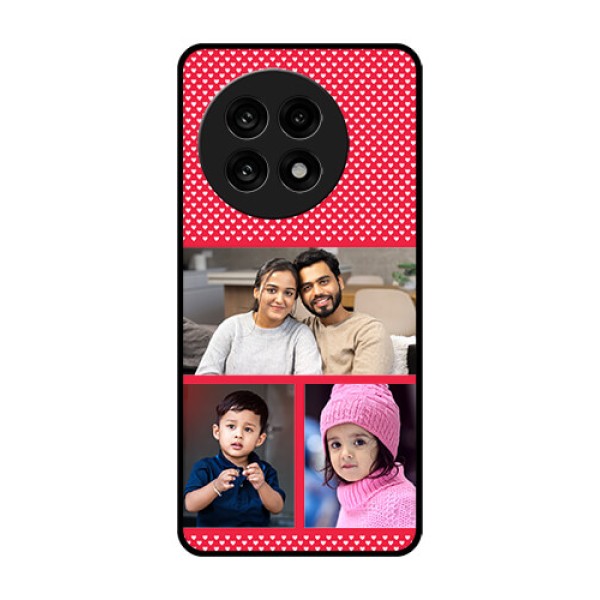 OnePlus 13R 5G Custom Glass Phone Case - Bulk Photo Upload Design