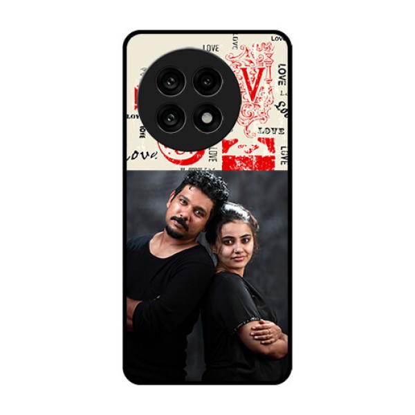 OnePlus 13R 5G Custom Glass Phone Case - Trendy Love Design Case OnePlus 13R 5G Custom Glass Phone Case - Trendy Love Design Case