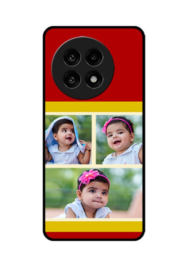 OnePlus 13R 5G Custom Glass Phone Case - Multiple Pic Upload Design