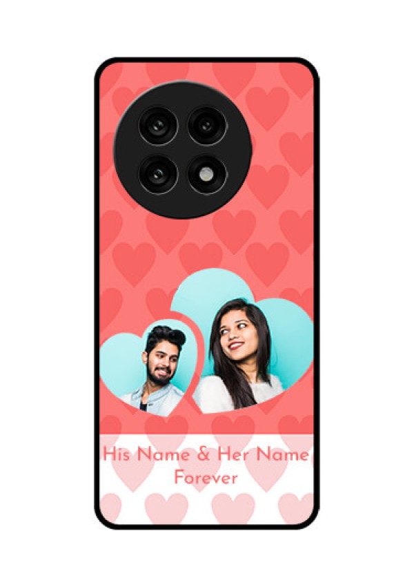 OnePlus 13R 5G Custom Glass Phone Case - Couple Pic Upload Design