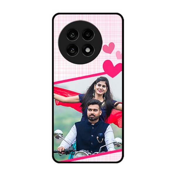 OnePlus 13R 5G Custom Glass Phone Case - Love Shape Heart Design