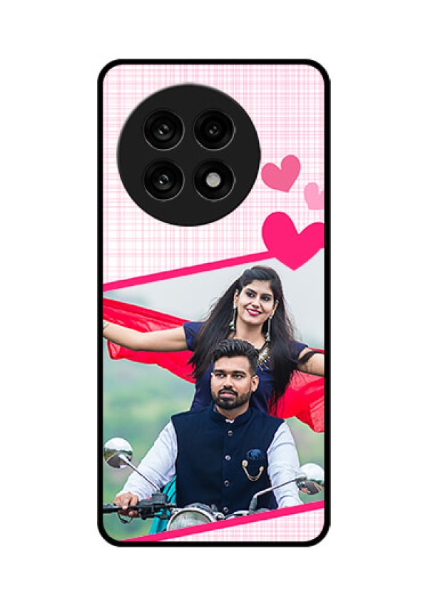 OnePlus 13R 5G Custom Glass Phone Case - Love Shape Heart Design