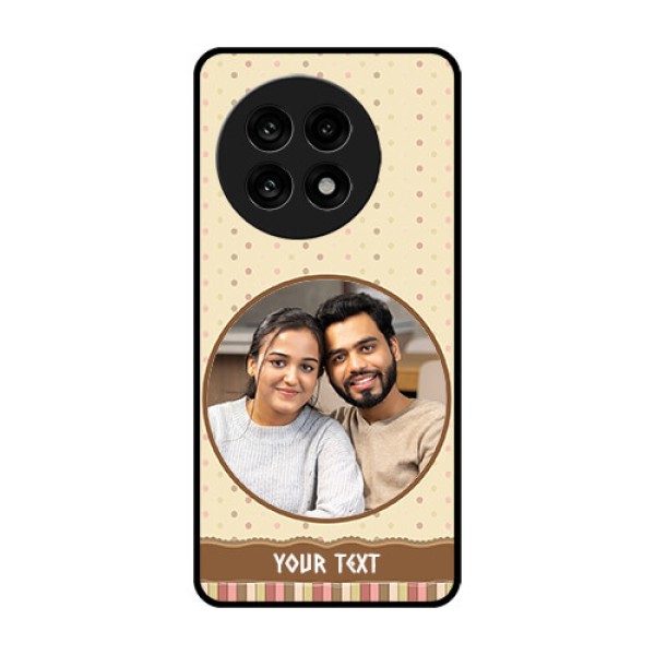 OnePlus 13R 5G Custom Glass Phone Case - Brown Dotted Mobile Case Design OnePlus 13R 5G Custom Glass Phone Case - Brown Dotted Mobile Case Design