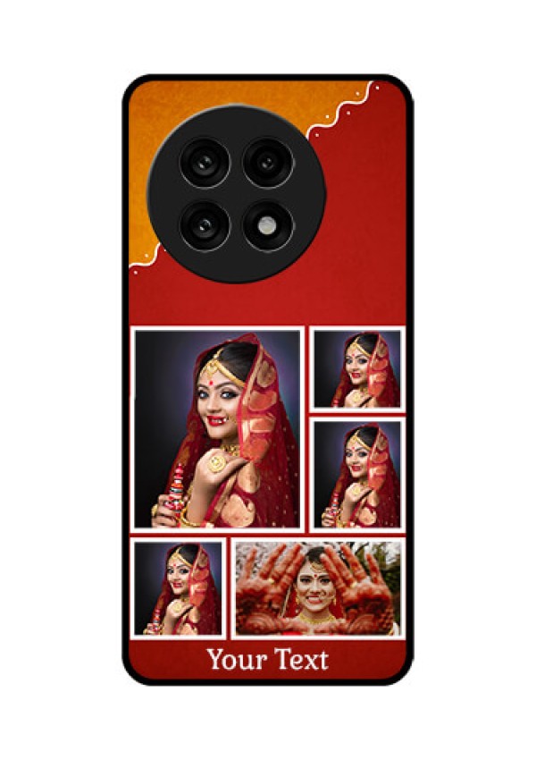 OnePlus 13R 5G Custom Glass Phone Case - Wedding Pic Upload Design