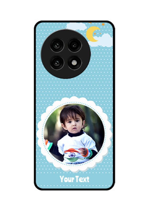 OnePlus 13R 5G Custom Glass Phone Case - Violet Pattern Design