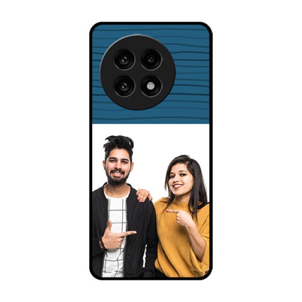 OnePlus 13R 5G Custom Glass Phone Case - Blue Pattern Cover Design OnePlus 13R 5G Custom Glass Phone Case - Blue Pattern Cover Design