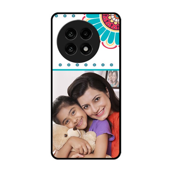 OnePlus 13R 5G Custom Glass Phone Case - Flower Design