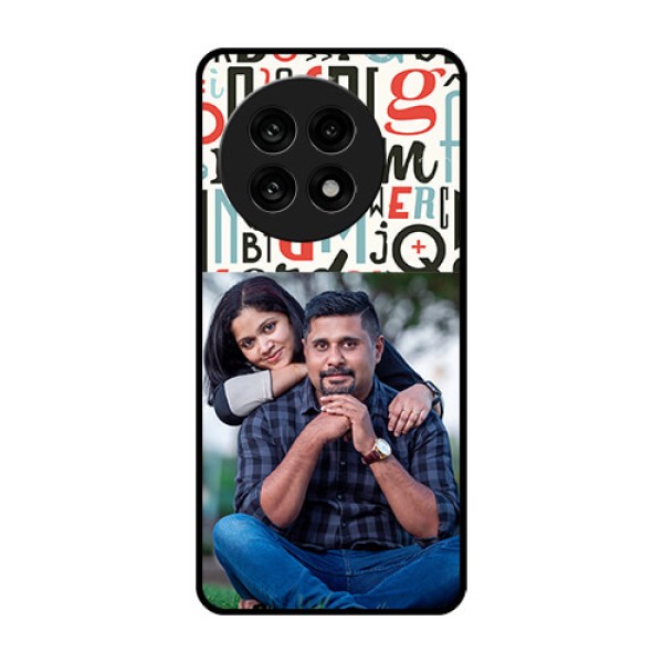 OnePlus 13R 5G Custom Glass Phone Case - Alphabet Design