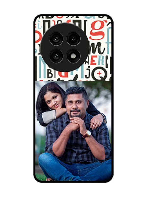 Custom OnePlus 13R 5G Custom Glass Phone Case - Alphabet Design
