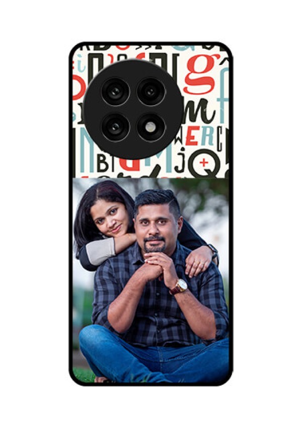 OnePlus 13R 5G Custom Glass Phone Case - Alphabet Design