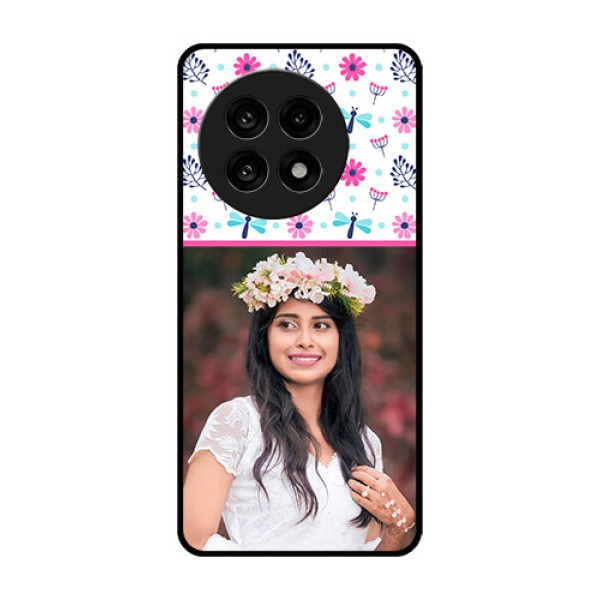 OnePlus 13R 5G Custom Glass Phone Case - Colorful Flower Design OnePlus 13R 5G Custom Glass Phone Case - Colorful Flower Design