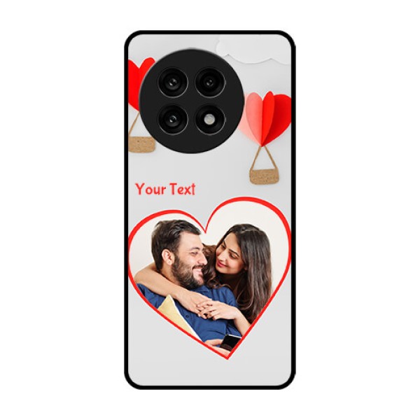 OnePlus 13R 5G Custom Glass Phone Case - Parachute Love Design