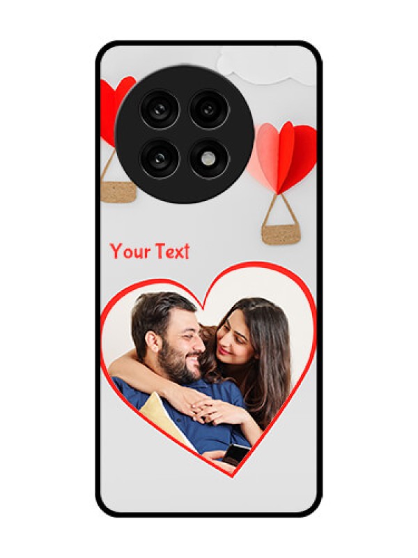 Custom OnePlus 13R 5G Custom Glass Phone Case - Parachute Love Design