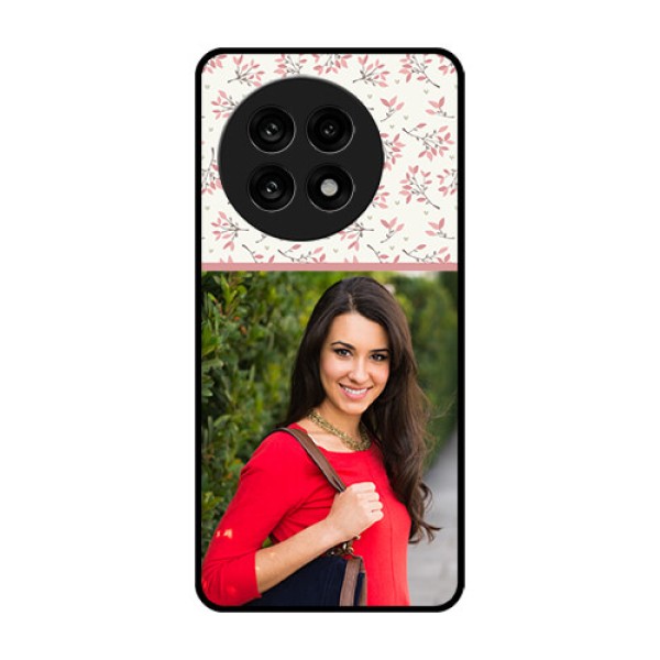 OnePlus 13R 5G Custom Glass Phone Case - Stunning Floral Design