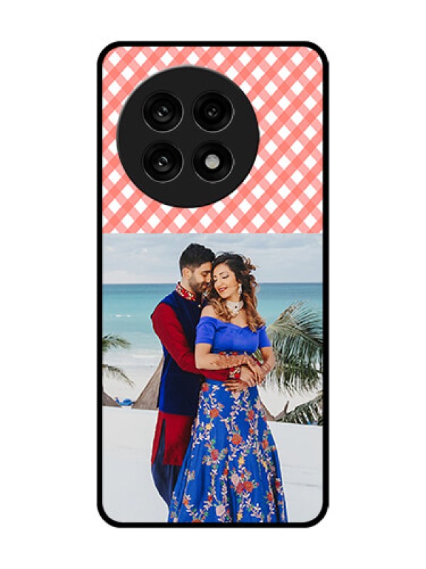 Custom OnePlus 13R 5G Custom Glass Phone Case - Pink Pattern Design