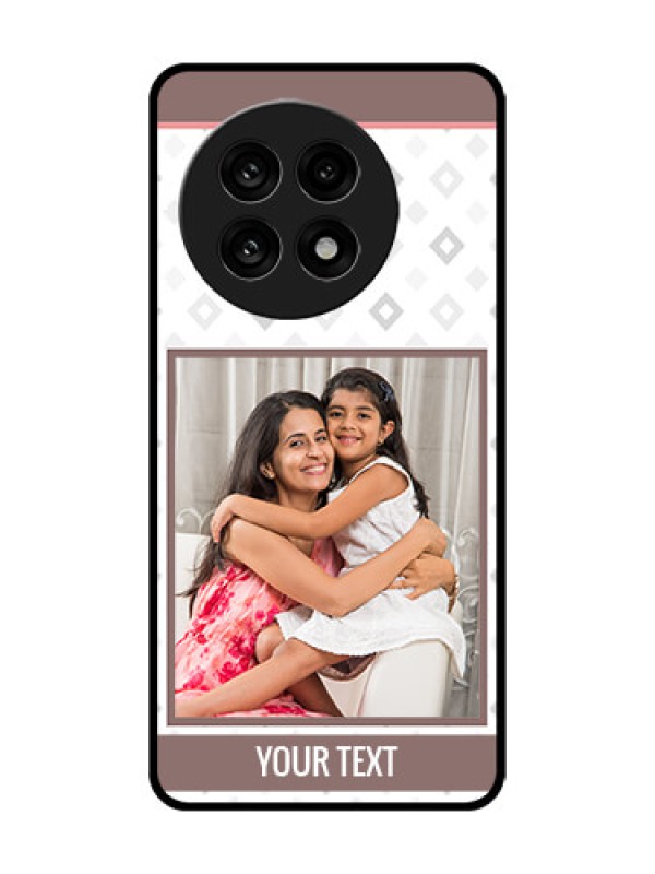 Custom OnePlus 13R 5G Custom Glass Phone Case - Simple Diamond Design