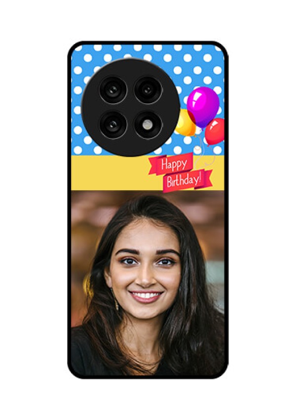 OnePlus 13R 5G Custom Glass Phone Case - Happy Birthday Design
