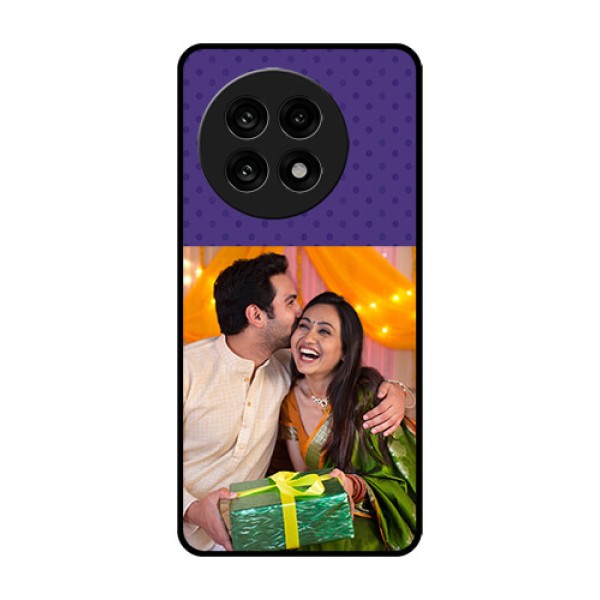 OnePlus 13R 5G Custom Glass Phone Case - Violet Colored Pattern Design OnePlus 13R 5G Custom Glass Phone Case - Violet Colored Pattern Design