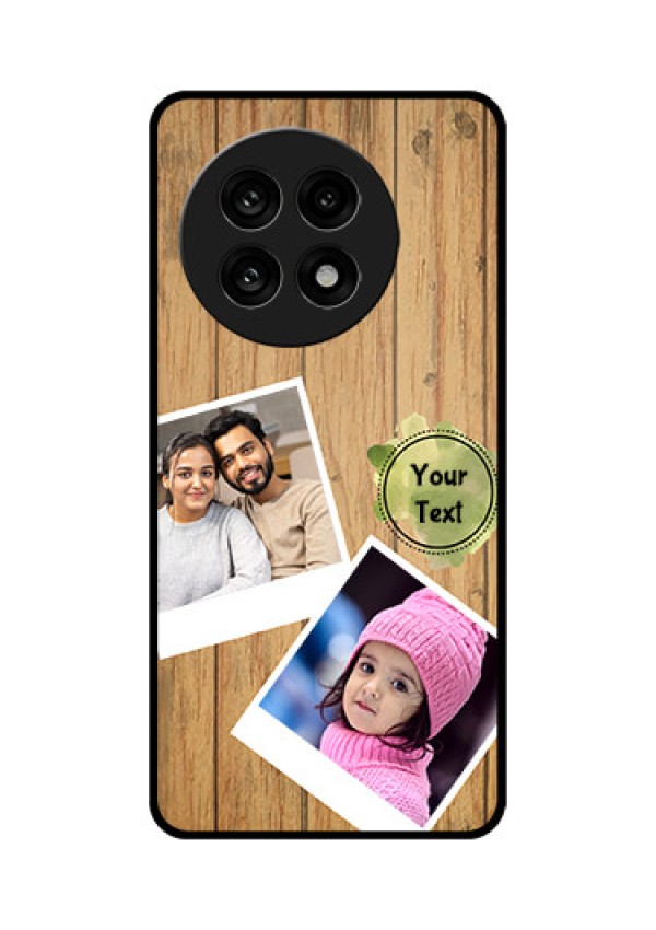 OnePlus 13R 5G Custom Glass Phone Case - Wooden Texture Design