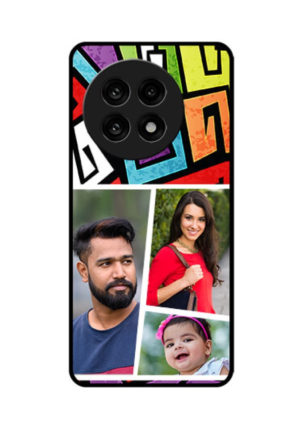 OnePlus 13R 5G Custom Glass Phone Case - Graffiti Pattern Design