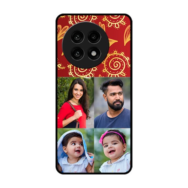 OnePlus 13R 5G Custom Glass Phone Case - 4 Image Traditional Design