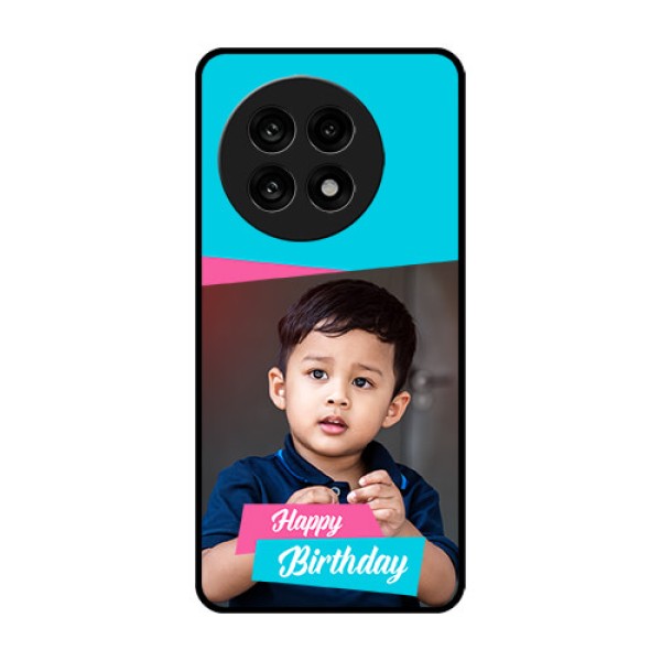 OnePlus 13R 5G Custom Glass Phone Case - Image Holder With 2 Color Design