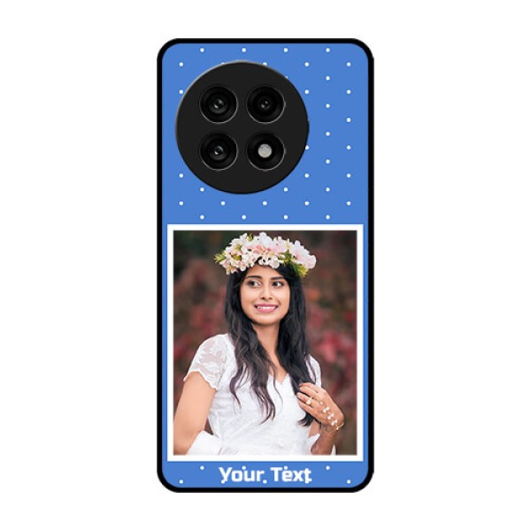 OnePlus 13R 5G Custom Glass Phone Case - Polka Dots Design