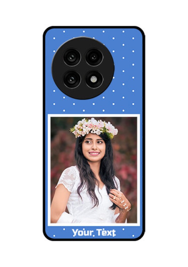 OnePlus 13R 5G Custom Glass Phone Case - Polka Dots Design